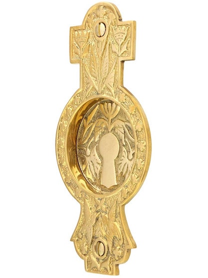 Hummingbird Pocket-Door Pull without Keyhole.